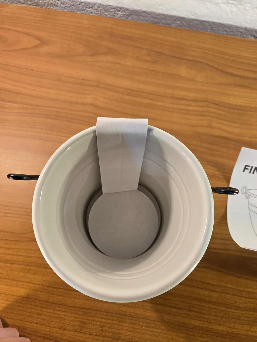 Ikea Fintorp #18914 White Buckets Holders Black Handles New